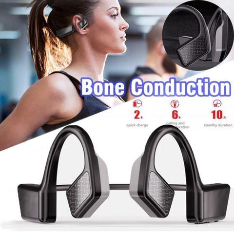 Bone Conduction Headphones Bluetooth 5.0 Wireless Earbuds Outdoor Sport  Headset