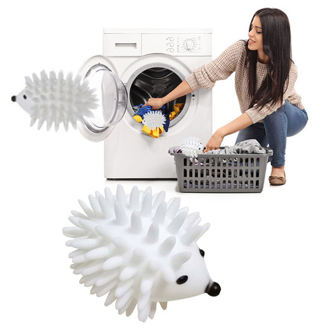 Reusable Hedgehog Washing Laundry Ball Hair Grabs Dryer Ball Clothes Washing Machine Cleaning Ball Cleaning Tools ► Photo 1/6