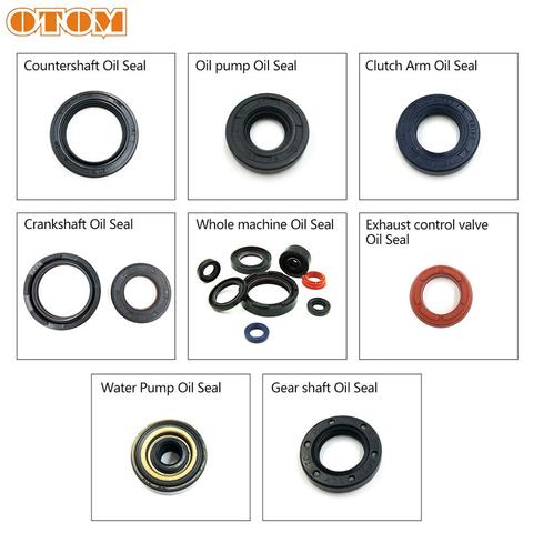 OTOM Motorcycle Engine Oil Seal For DT125 TZM150 TZR125 DT230 TSE250 Water Pump Clutch Arm Crankshaft Seal Kit Parts DT 250cc ► Photo 1/6