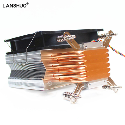 LANSHUO Cooler CPU X97 2011v3 V4 best budget Cpu cooler 6 Heat pipe 120mm RGB fan LED Cooling X79 X99 X299 New Arrivals Hot ► Photo 1/6