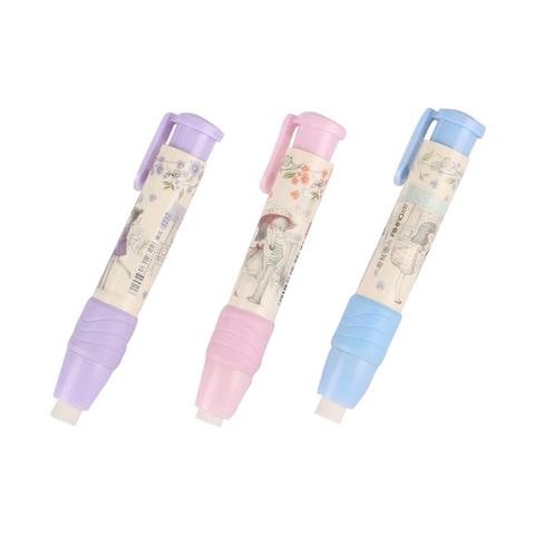 Pen Shaped Automatic Eraser Removable Combination Cute Style Eraser Student School Supplies Children Gift Student Stationery 1Pc ► Photo 1/1