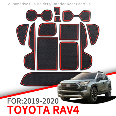 Anti-Slip Mat for Phone Gate Slot Mats Cup Rubber Pads Rug for Toyota RAV4 2022 XA50 RAV 4 50 Car Stickers Accessories ► Photo 1/6