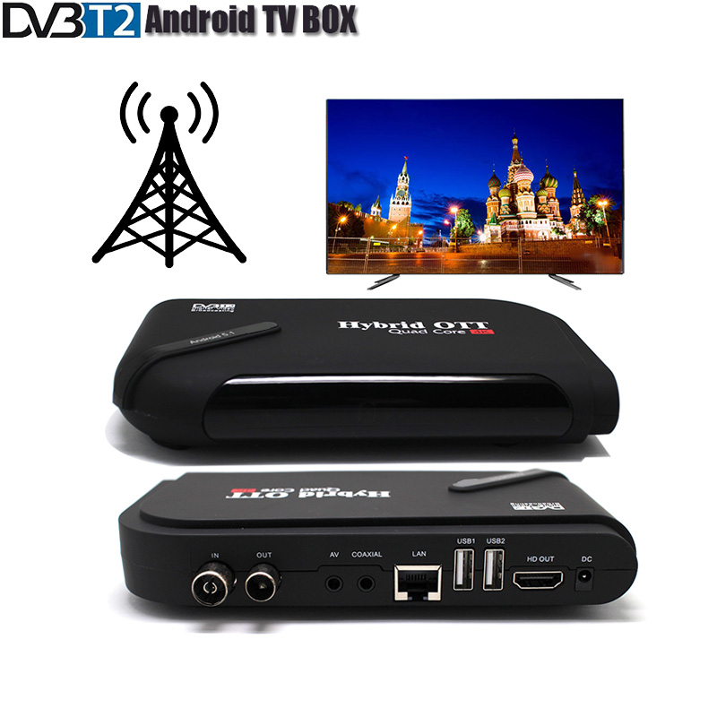DVBT2 Android TV BOX Dual mode Set Box Amlogic S905 Quad Core TV Receiver Support 4K Display H.265 TV - Price Review | AliExpress Seller - STARCOM Store | Alitools.io