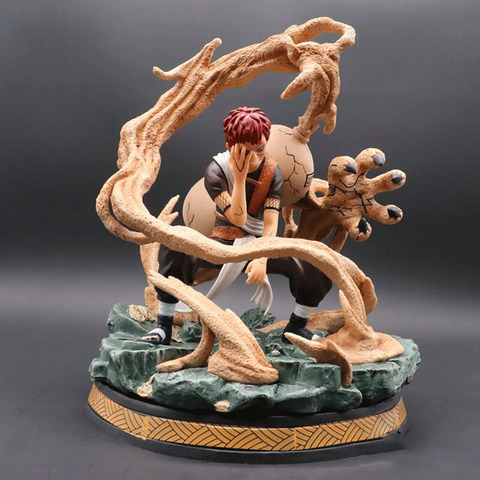 Buy Online 25cm Japanese Anime Naruto Gaara Pvc Action Figure Toys Anime Sand Cloud Gaara Statue Collectible Model Toys For Kid Gift Alitools