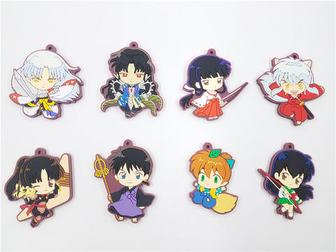 New Arrival Inuyasha/Ranma ½/Urusei Yatsura Original Japanese anime figure rubber mobile phone charms keychain strap ► Photo 1/6