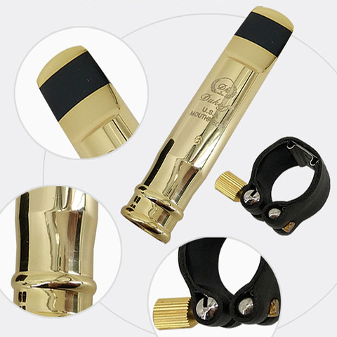 Music Fancier Club Professional Tenor Soprano Alto Saxophone Metal Mouthpiece Gold Plated Sax Mouth Pieces Accessories 5 6 7 8 9 ► Photo 1/6