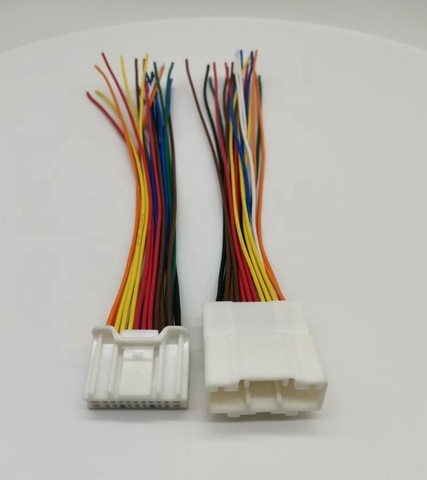 Free shipping 1/2 pcs 20 pin male female wire to wire cable harness connector 6098-5622 6098-5613 with 20AWG 15cm wire ► Photo 1/4