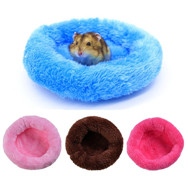 Small Cute Guinea Pig Bed Winter Animal Cage Mat Hamster Hedgehog Sleeping House 