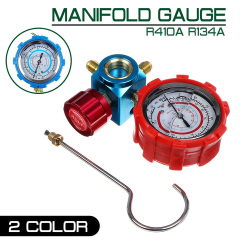 Manifold Digital Pressure Gauge Manifold Gauge Refrigerator Car Refrigerant High/Low R410a R134a Refrigerant Filling Device ► Photo 1/6