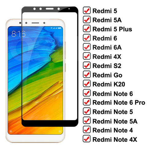 Price History Review On 9d Tempered Glass For Xiaomi Redmi 5 Plus 6 Pro 5a 6a 4x S2 G2 K Screen Protector Redmi Note 6 5 5a 4 4x Pro Protective