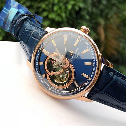 Reef Tiger/RT Dress Men Watch Blue Tourbillon Watches Top Brand Luxury Automatic Mechanical Watch Relogio Masculino RGA1639 ► Photo 1/6