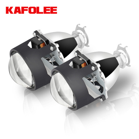 KAFOLEE H8 H9 H11 9005 H7 HB3 HB4 Headlight Lenses Bi-xenon Projector Kit 2.5 Metal Lens Auto Car Lights Accessories DIY  Lamp ► Photo 1/6