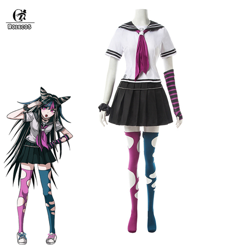 ROLECOS Super Danganronpa Mioda Ibuki Cosplay Costume Game Cosplay Costume Women School Uniform Anime Outfit ► Photo 1/6