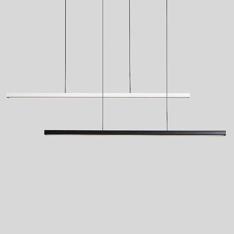 Nordic Minimalist LED Pendant Lamp Modern Simple Wooden Line Droplight Office Dining Room Cafe Bar Decor Hanging Light Fixtures ► Photo 1/6