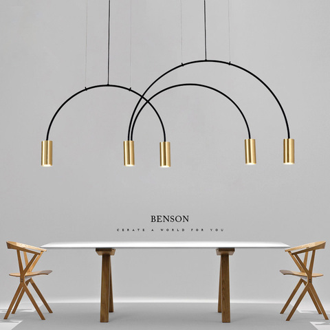 Nordic Brief Dinning Room Chandelier Lighting Modern Designer Office  Chandelier Light Vintage Spot Hanging Lights /LED Lamp ► Photo 1/6