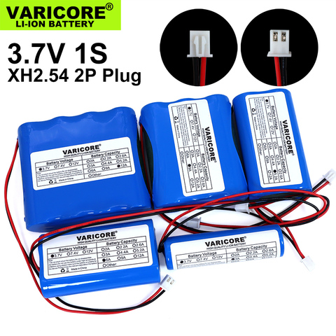 3.7V/4.2V 18650 Li-ion battery 3000mAh 5200mAh 6000mAh 9000mAh 12000mAh with PCB protection XH 2.54 2P Plug ► Photo 1/6