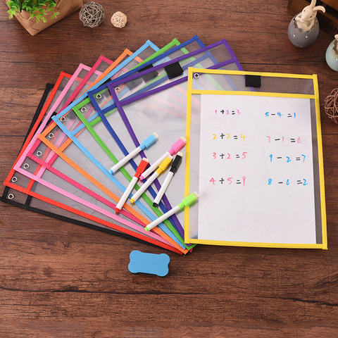 4Pcs/Set Transparent Dry Brush Bag Kids Drawing Board DIY Painting Doodle Coloring Learning Educational Toys For Children Gifts ► Photo 1/6