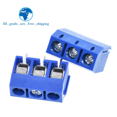 TZT 50PCS 3 Pin Screw Terminal Block Connector 5mm Pitch 5.08-301-3P 301-3P 3pin ► Photo 1/1