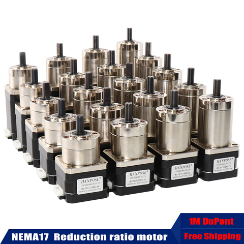 Planetary geared  Gearbox Nema 17 Stepper Motor All Ratio Geared For 3D Printer Extruder mechanical arm robot motor ► Photo 1/6