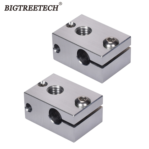 High Quality Original V6 Aluminum Heat Block for E3D V6 J-head Hotend V6 Nozzle Titan Extruder 3D Printer Parts ► Photo 1/6