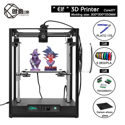 Creativity  Structure ELF Corexy 3D printer,High-precision Aluminium Profile Frame Big Area Kit Dual Z-Axis Automatic Return ► Photo 1/6