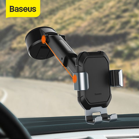 Baseus Gravity Car Phone Holder Adjustable Auto Support With Suction Base for 4.7-6.5 Inch Mobilephone Car Phone Mount Stand ► Photo 1/6