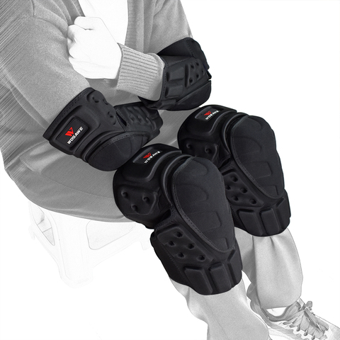 WOSAWE Motorcycle Knee Pads Protector Motocross Snowboard Skateboard Ski Roller Hockey Sports Protection Support MTB Kneepad Set ► Photo 1/6