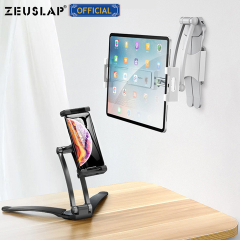 Desk Mount Holder Tablet Stand For iPad Pro 11 10.5 10.2 9.7 mini Universal Phone Holder For Xiaomi Samsung Tablet ► Photo 1/6