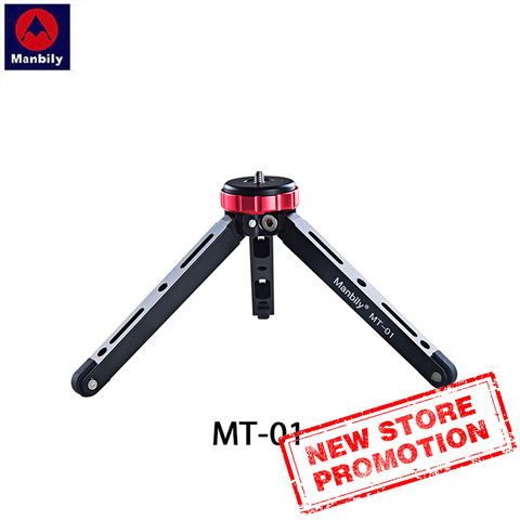 MT-01 mini tripod desktop live video bracket low angle of view shooting can carry 80KG for mobile phones and digital SLR cameras ► Photo 1/5