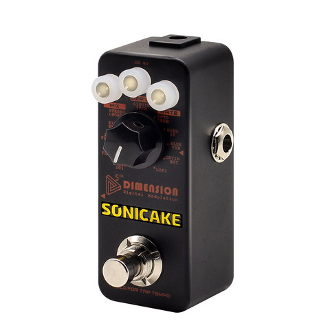 SONICAKE 5th Dimension Digital Modulation Effects Pedal w/h 11 Effects of Phaser,Flanger,Chorus,Tremolo,Vibrato,Autowah Sampling ► Photo 1/6