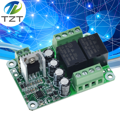 AC/ DC Stereo Audio Amplifier Speaker Protection Board Boot Delay DC Protect AC 6-20V or DC 8-32V 12V POWER supply ► Photo 1/6