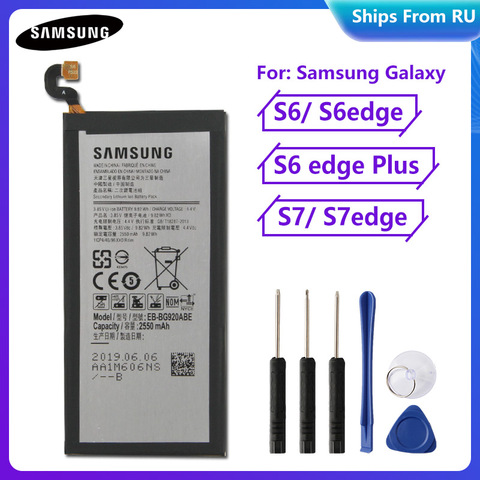 Original Battery EB-BG920ABE EB-BG920ABA For Samsung GALAXY S6 SM-G920K /V/T/A/I/F/P G9200 G9208 S6edge S6edgePlus S7 S7edge ► Photo 1/6