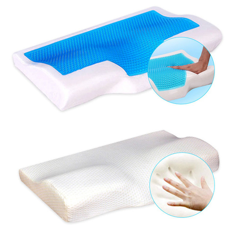 50x30cm Memory Foam Gel Pillow Ice-cool Anti-snore Slow Rebound Sleep Pillow Orthopedic Soft Health Care Neck for Home Bedding ► Photo 1/6