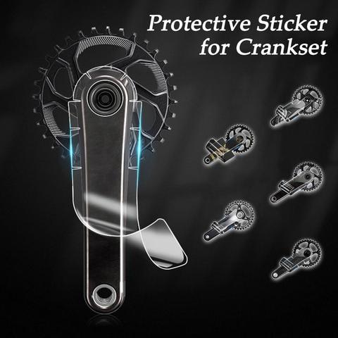 Mountain Bike Crank Protective Film Carbon Fiber Universal Tooth Plate Crank Protective Film Anti-collision MTB Crank Stickers ► Photo 1/6