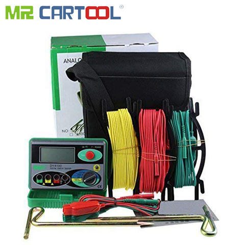 Mr Cartool DY4100 Digital Resistance Tester Earth Ground Meter Multimeter with Higher Accuracy Power Systems Inspection Tool ► Photo 1/5
