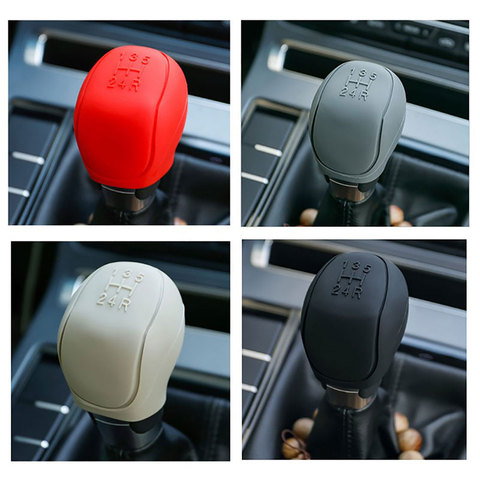 2022 New Silicone Car Gear Head Shift Knob Cover Gear Shift Non Slip Grip Handle Case ► Photo 1/6