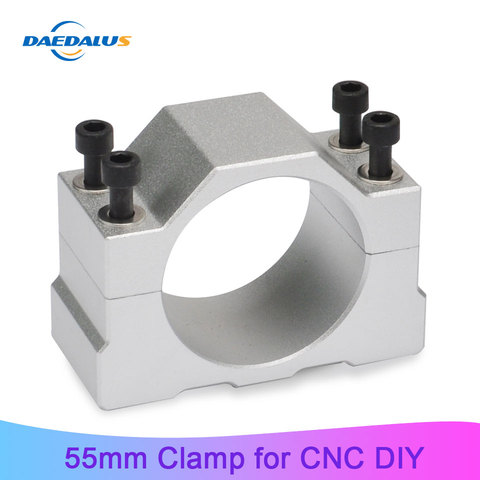 Daedalus CNC 55mm Spindle Motor Bracket 400 500W Aluminum Mold Diameter Mounting Clamp with 4pcs Screw ► Photo 1/2