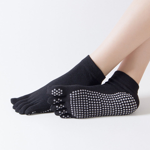 1 Pair Men's Cotton Sports Non-slip Yoga Socks with Grips Breathable Anti Skid Floor Socks for Pilates Gym Fitness 34-39 ► Photo 1/4