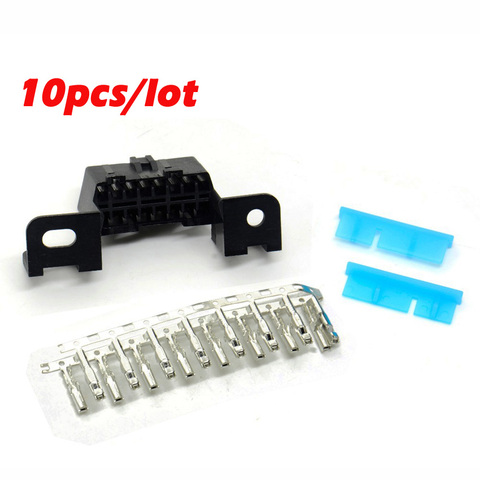 10pcs/lot 16pin Replacement J1962 OBD2 Female Angle Connector OBD Female Wire Sockets Connector Obd Adapter for Buick Series Car ► Photo 1/6