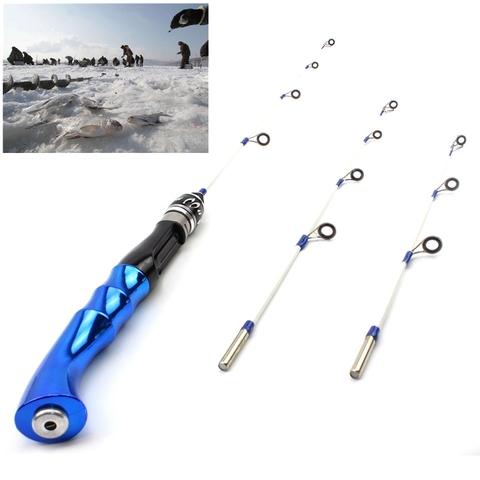 50cm 60cm 70cm Ice Fishing Rod 3 tips Winter Fishing Pole Fishing Rod blue Silver Golden Spinning outdoor Fishing Tackle ► Photo 1/6