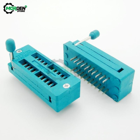 2Pcs IC Lock Seat Test Zif Socket 16Pin 20Pin 28Pin 32Pin 40Pin 32PIN-3M 40PIN-3M Test Seat Wide Narrow 16P/20P/28P/32P/40P ► Photo 1/6