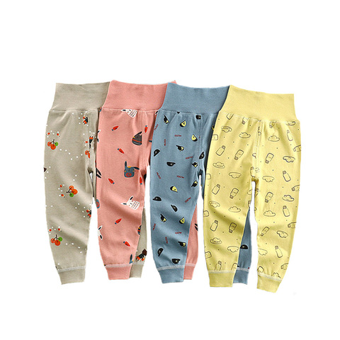Girls Boys Pants Toddler Baby Bottoming Leggings Children Cotton Cartoon Trousers High Waisted 2022 Autumn Newborn Kids Clothes ► Photo 1/6