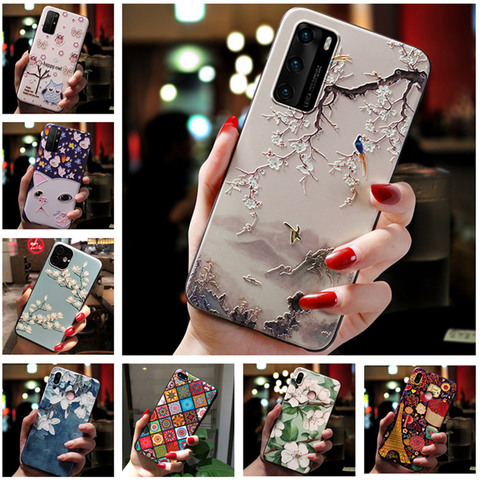 For Xiaomi Poco M3 Case 6.53'' Cute Flowers Relief Soft Silicone Back Cover For Xiaomi Poco M3 Phone Cases PocoM3 M 3 X3 NFC ► Photo 1/6