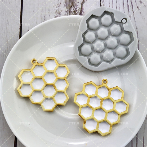 Fondant Silicone Mold honeycomb cavity easy to Demold Craft For Diy Maker Provide Customizable ► Photo 1/5