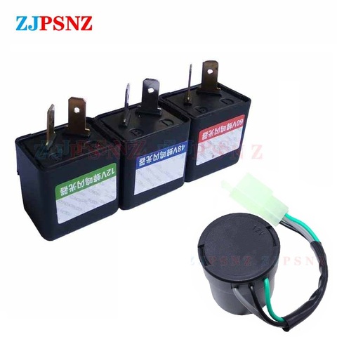 Flasher Relay Turn Signal DC12V 48V 60V 2Pins 3Pins Buzzer Beep Flasher Relay Blinker Indicator LED Flashers Turn Light Signals ► Photo 1/6