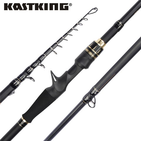 KastKing Blackhawk II Carbon Spinning Casting Rod M, MH Power Ultralight Telescopic  Fishing Rod 2.03m