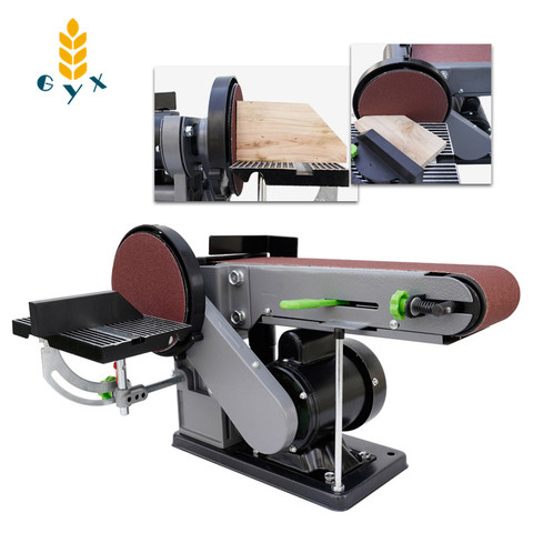 abrasive belt machine vertical and horizontal dual-purpose grinding and polishing machine multifunctional woodworking sharpener ► Photo 1/6