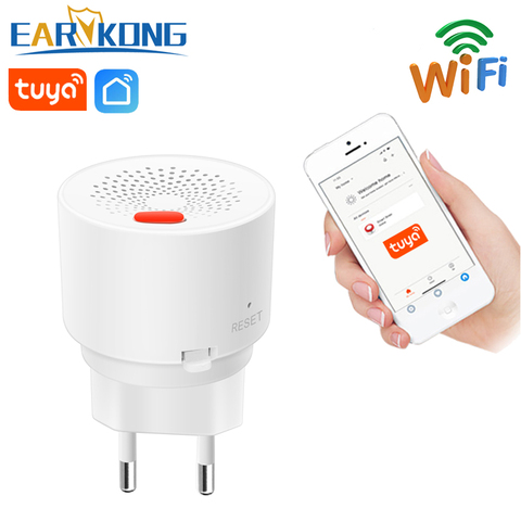 WIFI Gas Detector Combustible Household Smart Gas Alarm Sensor 2022 New Wifi Home Alarm System Tuyasmart / Smart Life APP ► Photo 1/6