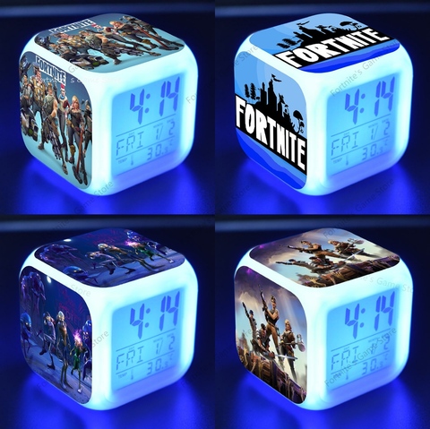 Buy Online Fortnite Alarm Clock Digital Luminous Led Clocks Fortnight Kids Desk Mini Anime Figure Wall Home Decor Living Room Alitools