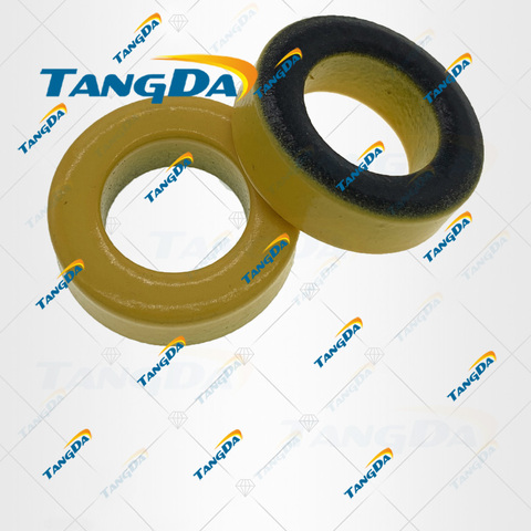 Tangda T80 Iron powder cores T80-6 OD*ID*HT 21*12*6.5 mm 4.5nH/N2 8.5uo Iron dust core Ferrite Toroid toroidal yellow gray A. ► Photo 1/1